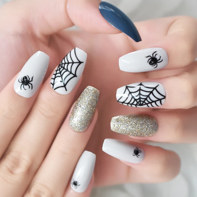 Halloween Nail Art Stickers Self Adhesive Pumpkin Maple Leaf - Temu