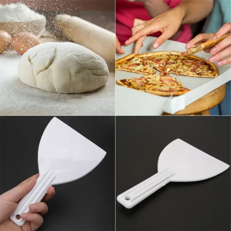 Scraper Plastic Butter Dough Cutter Cake Knife DIY Baking Kitchen Tools Soft-scratch Boards Chocolate Shovel Tri-angle dough scraper baking tool dough cutter baking accessories cake scraper