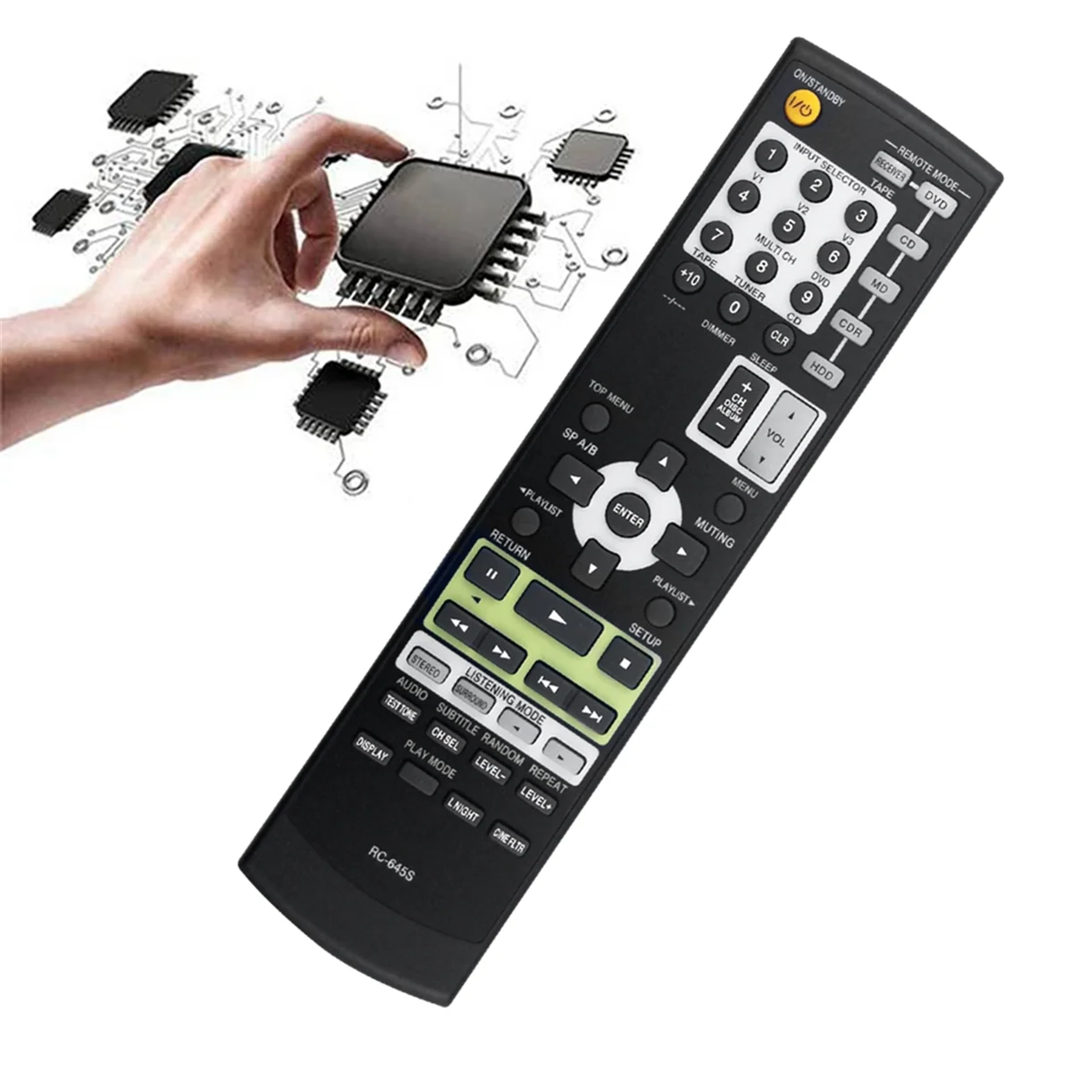RC-645S 교체 리모컨, 온쿄 홈 시어터 시스템, HT-S4100 TX-SR304 TX-SR304S HT-S4100S HTS4100 TXR304