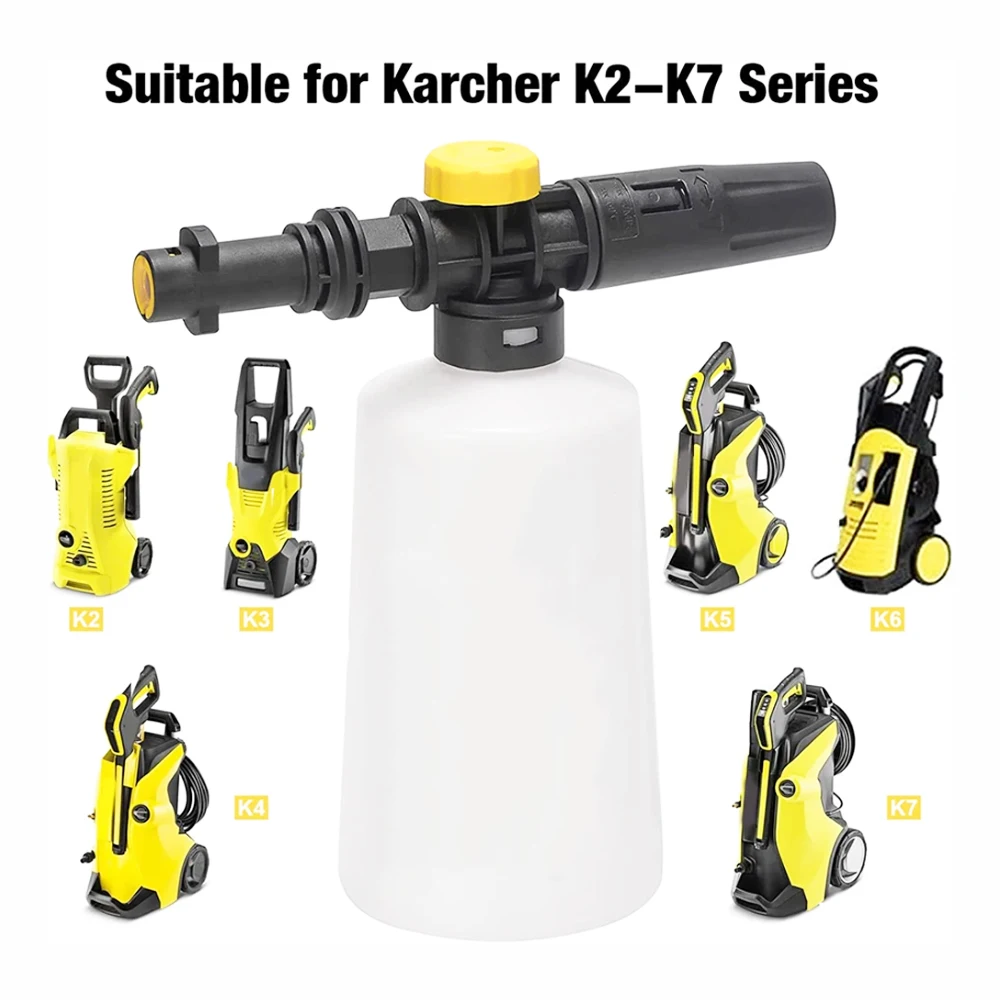 Canon à mousse pour Karcher K2 K3 K4 K5 K6 K7, kit de lance à neige  réglable, buse de nettoyeur haute pression, odorde lavage de voiture -  AliExpress