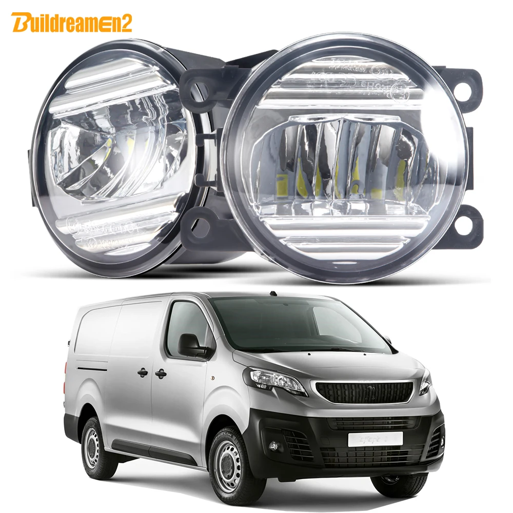 2 Pcs Car Led Fendinebbia 30W H11 Fendinebbia Esterna Guida Accessori Drl Per Peugeot Expert Traveller 2016-2022