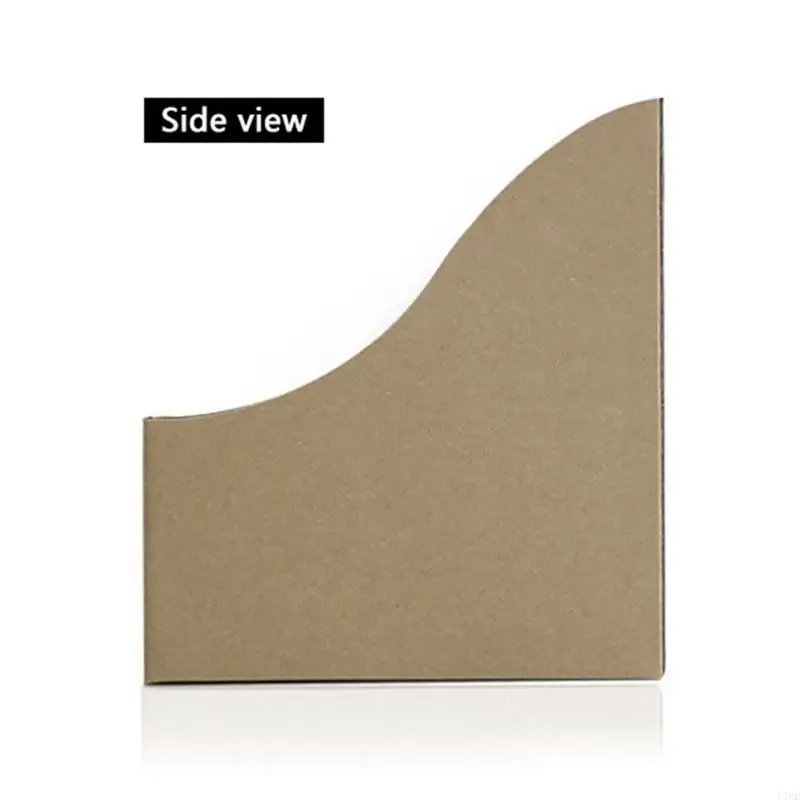 12pb 잡지 파일 홀더, 골판지 잡지 저장 상자 크래프트 종이 파일 폴더