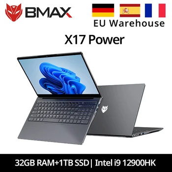 BMAX 15,6 "X17 potencia 32GB RAM 1TB SSD Intel i9 12900HK CPU Windows 11 Notebook 1920*1080 Wifi USB PC Bluetooth portátil