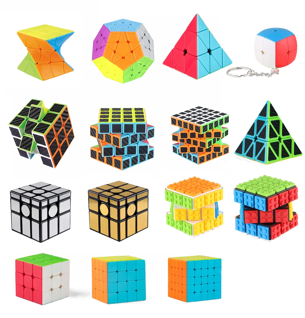 Carbon Fiber Magic Cube Set - Educational Speed Puzzle Toy