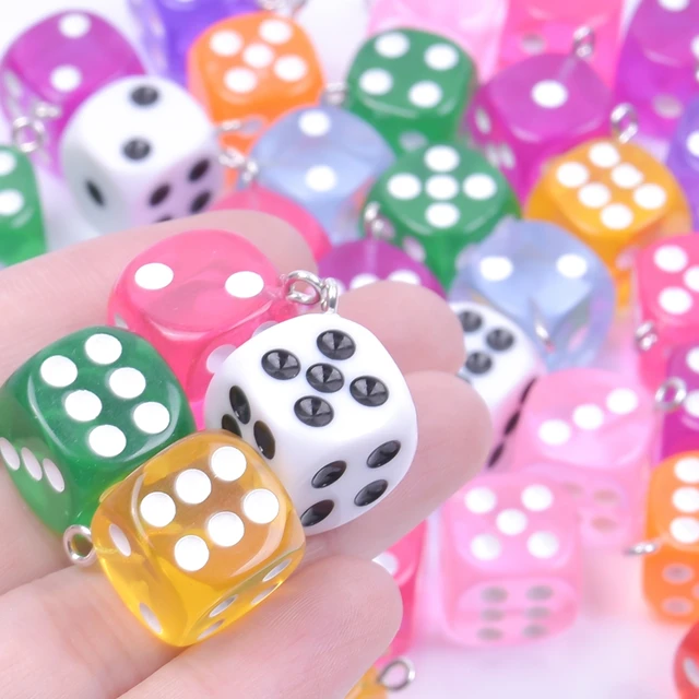 Dice Charm, Charms for Bracelets and Necklaces