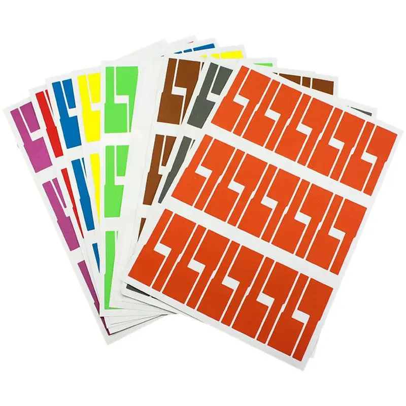 150Pcs/5 Sheets Cable Labels Wire Marking Network Waterproof Laser Printer Sticker Organizer A4 Self-Adhesive Label Cable Tags