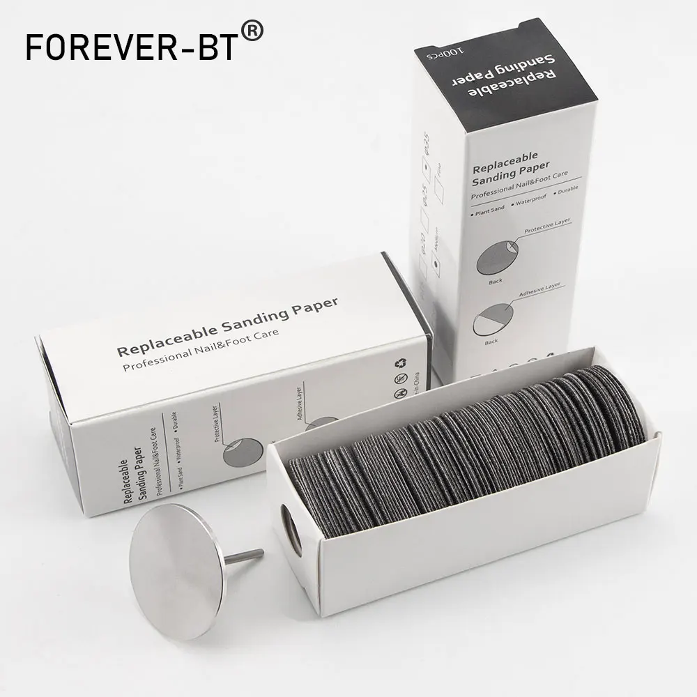 foot sanding paper 35MM Replaceable SandPaper Pedicure Tools Manicure Pedicure 3/32'' Disk Foot Dead Skin Remove Sanding paper Disc Nozzle