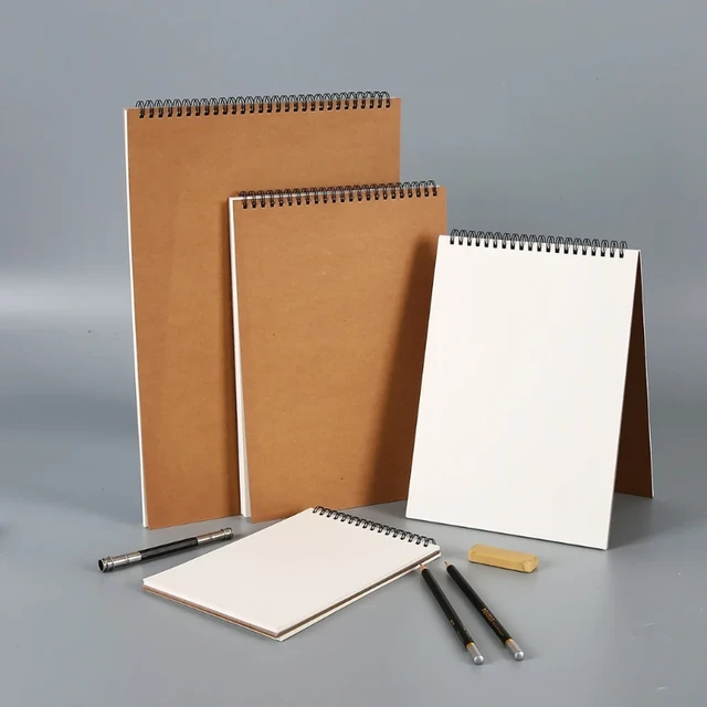 Professional sketchbook Thick paper 160 GSM Spiral notebook diary Art  school supplies Pencil drawing notepad Stationery