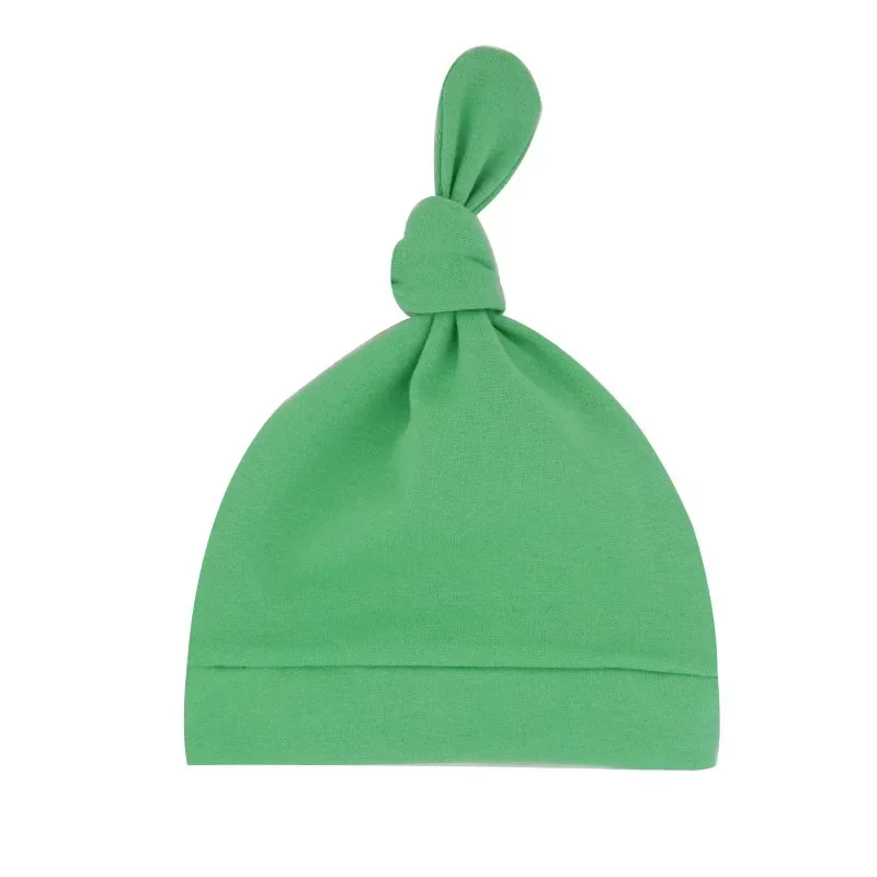 1PCS Handmade Knot Infant Hats Soft Skin-friendly Baby Girls Caps Fashion Newborn Headwear Clothing Decoration Mom Kids Gifts 4