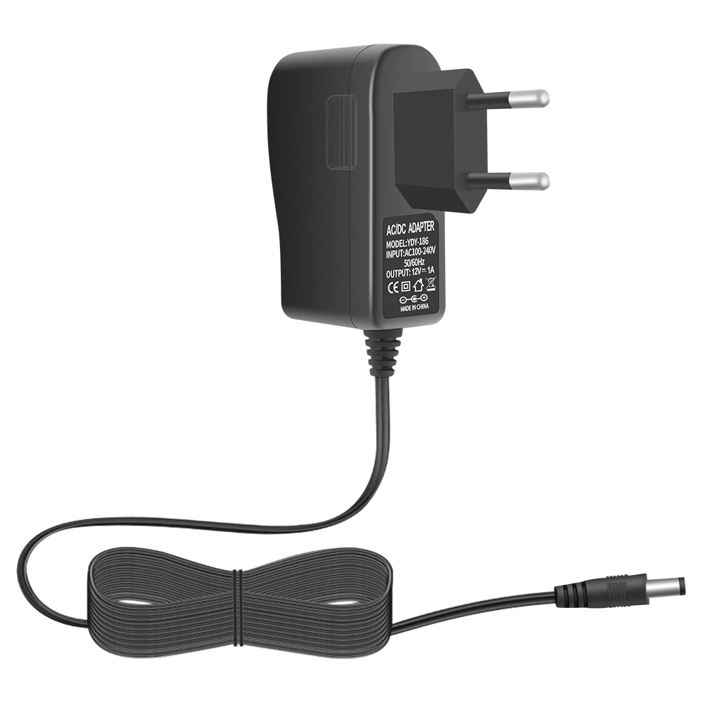 AC 100-240V DC 12V 1A 5.5 x 2.1 mm Wall Charger Power Supply Adapter US Plug 