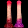 Big Animal Horse Penis Soft Silicone Long Realistic Dildo Colorful Red /Purple Sucker Cock Anal Sex Toys For Men Women Couples 1