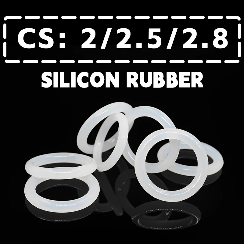 Rubber O Rings Sealing Gasket Rubber Washers Silicone O Rings Thickness 2/2.5/2.8mm