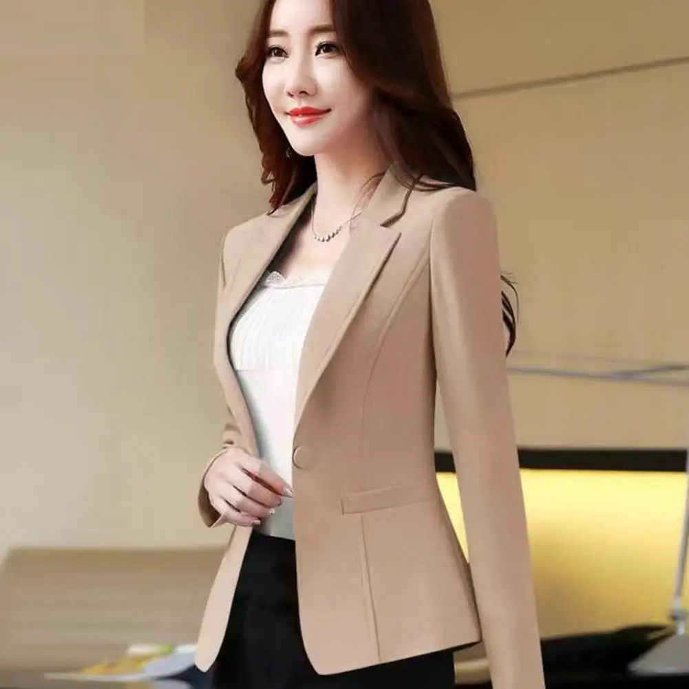 

Women Suit Coat Stylish Temperament Ladies Suit Jacket Slim Fit Turndown Collar Suit Coat for Office