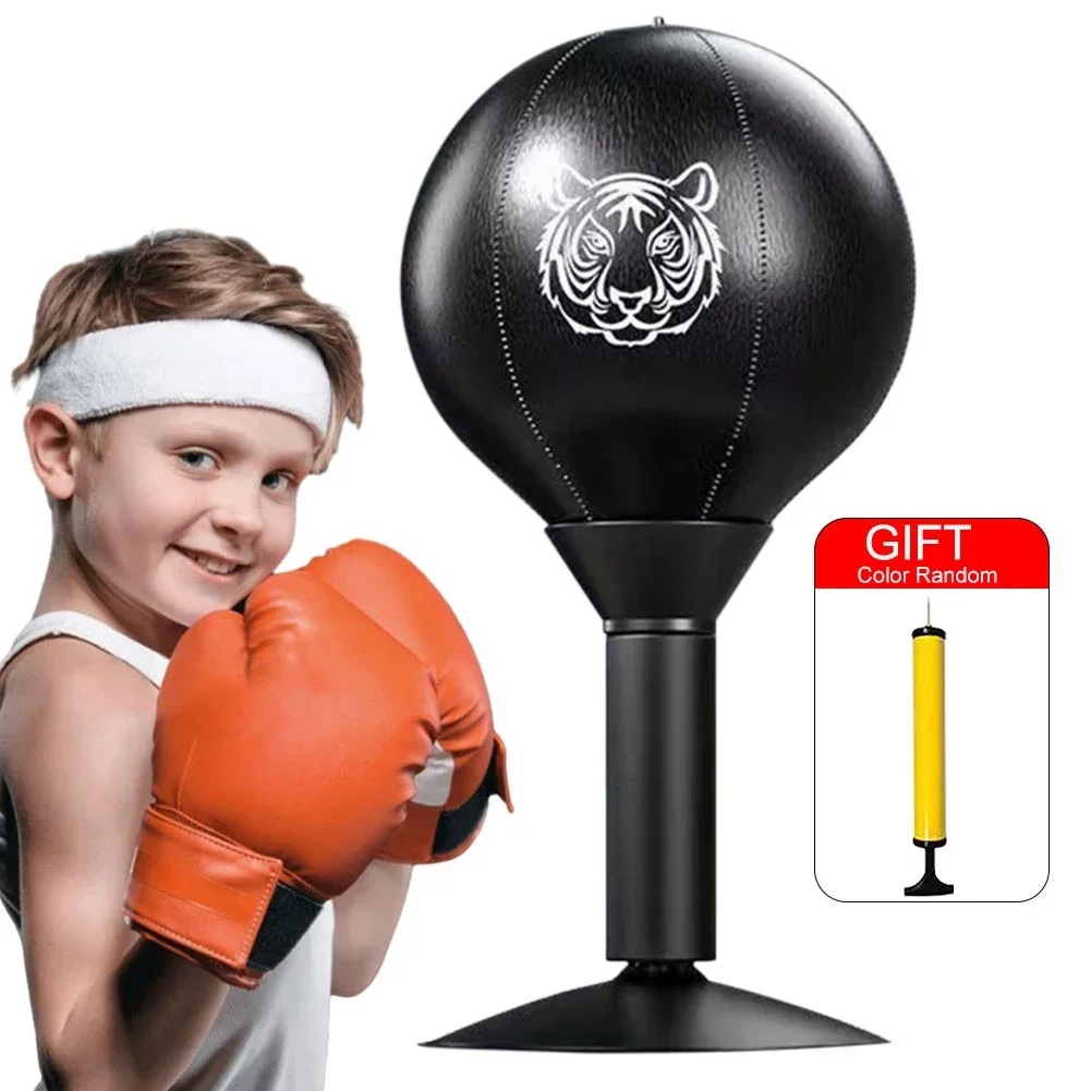 Desktop Punching Bag with Suction Cup Stress Buster Heavy Duty Stress Relief Punching Speed Ball for Office Table and Counters