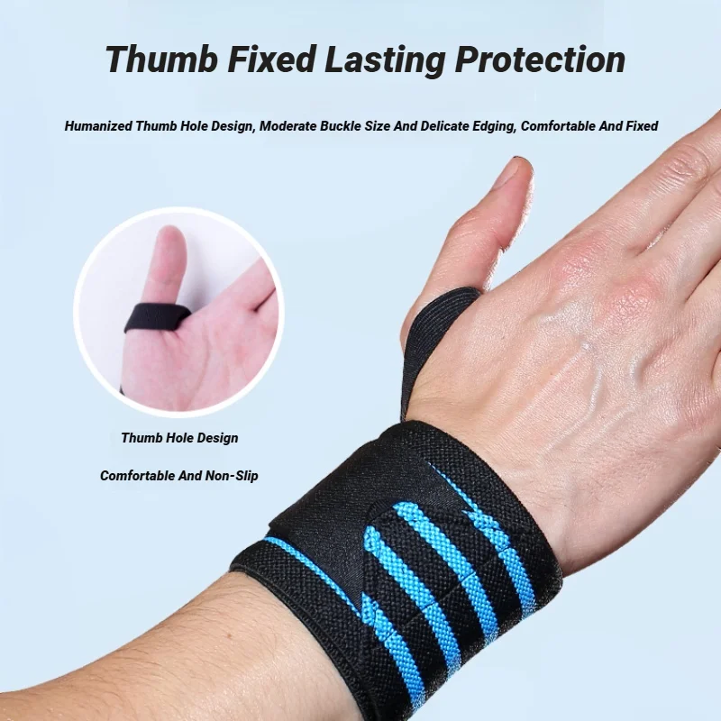 Weightlifting Straps Adjustable Wristband Wrist Support Sports Gloves Brace Straps Protective Gear Strap Guards