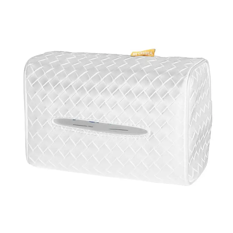 

Universal PU Leather Car Tissue Box Cover Sun Visor Chair Back Hanging Type Car Tissue Box Armrest Box Towel Tissue Storage Case