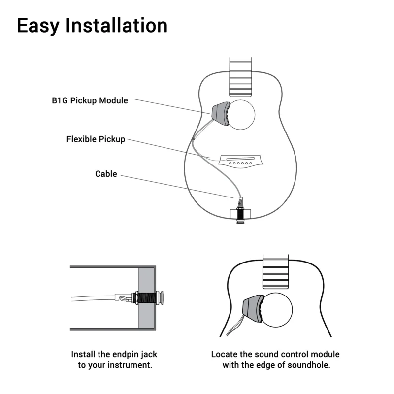 Enhanced Guitar Pickup Preamp with Volume & Tone Control