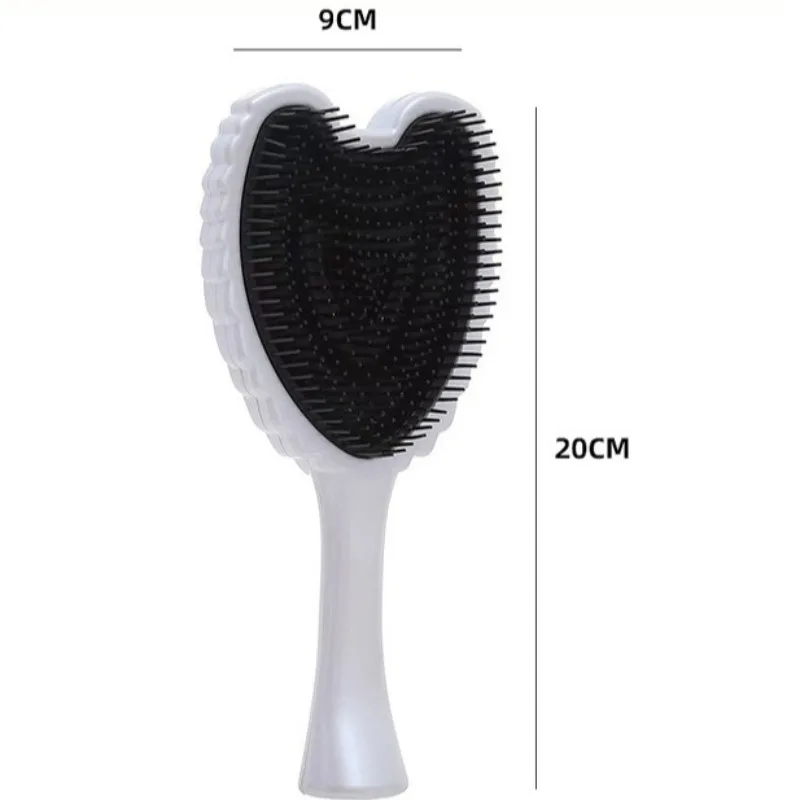 핫 살롱 미용 전용 도구 정전기 제거 마사지 빗 전문 미니 엔젤 빗 엉킴 방지 빗