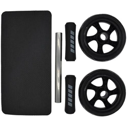 Premium Non-Slip Double Ab Roller Wheel for Enhanced Core Workout (Black)