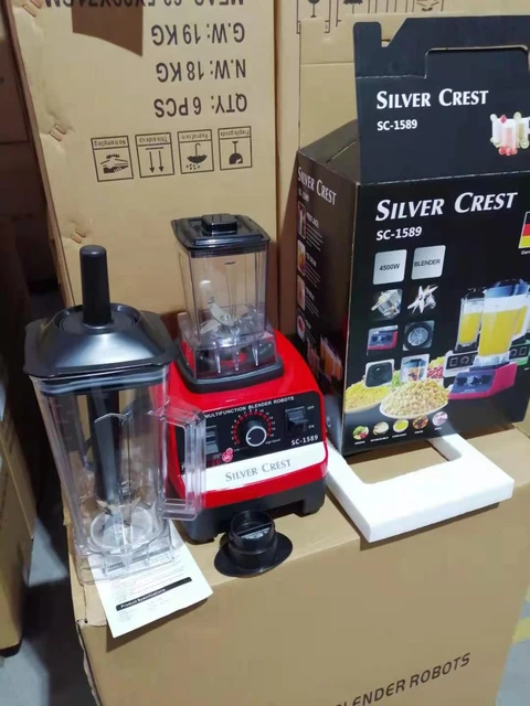 2 in 1 silver crest blender with 2 cups 4500w