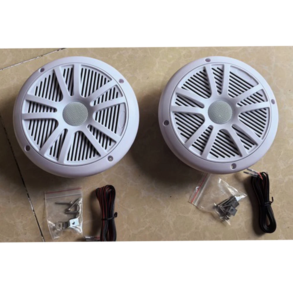 Marine Speakers 6.5 Inch Waterproof Weather Resistant Stereo For Yachts Golf cart RV ATV UTV