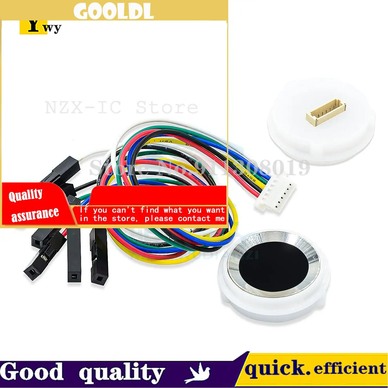 

SFM-V1.7 Semiconductor Integrated Touch Capacitive Acquisition And Identification Fingerprint Sensor Module UART Communication
