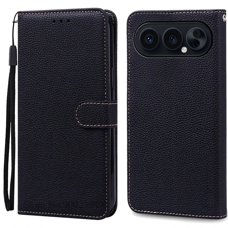 Leather Wallet Flip Case - Stand & Protective Book Cover