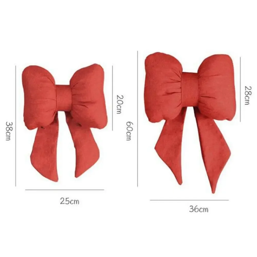 Cute Ribbon Bow Car Neck Pillow - Comfortable Adjustable Cotton Headrest Cushion