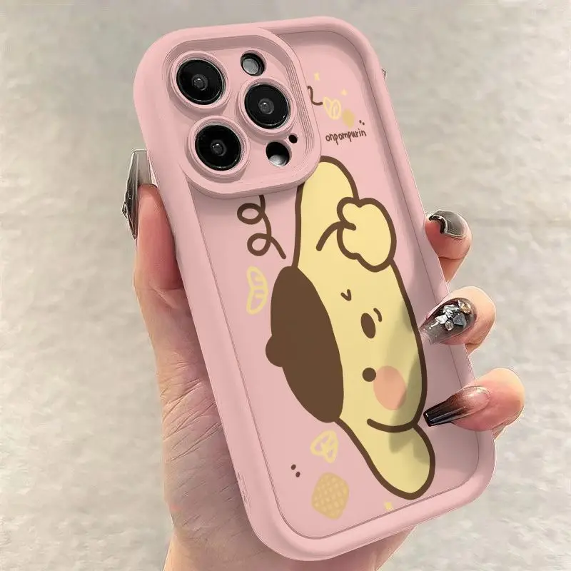 thumbnail image 1 of Sanrio Hello Kitty Cat Pom Purin TPU Soft Phone Case for iPhone 15 14 13 12 11 Pro Max XR XS X 7 8 Plus SE2 Silicone Cover Funda, 1 of 5