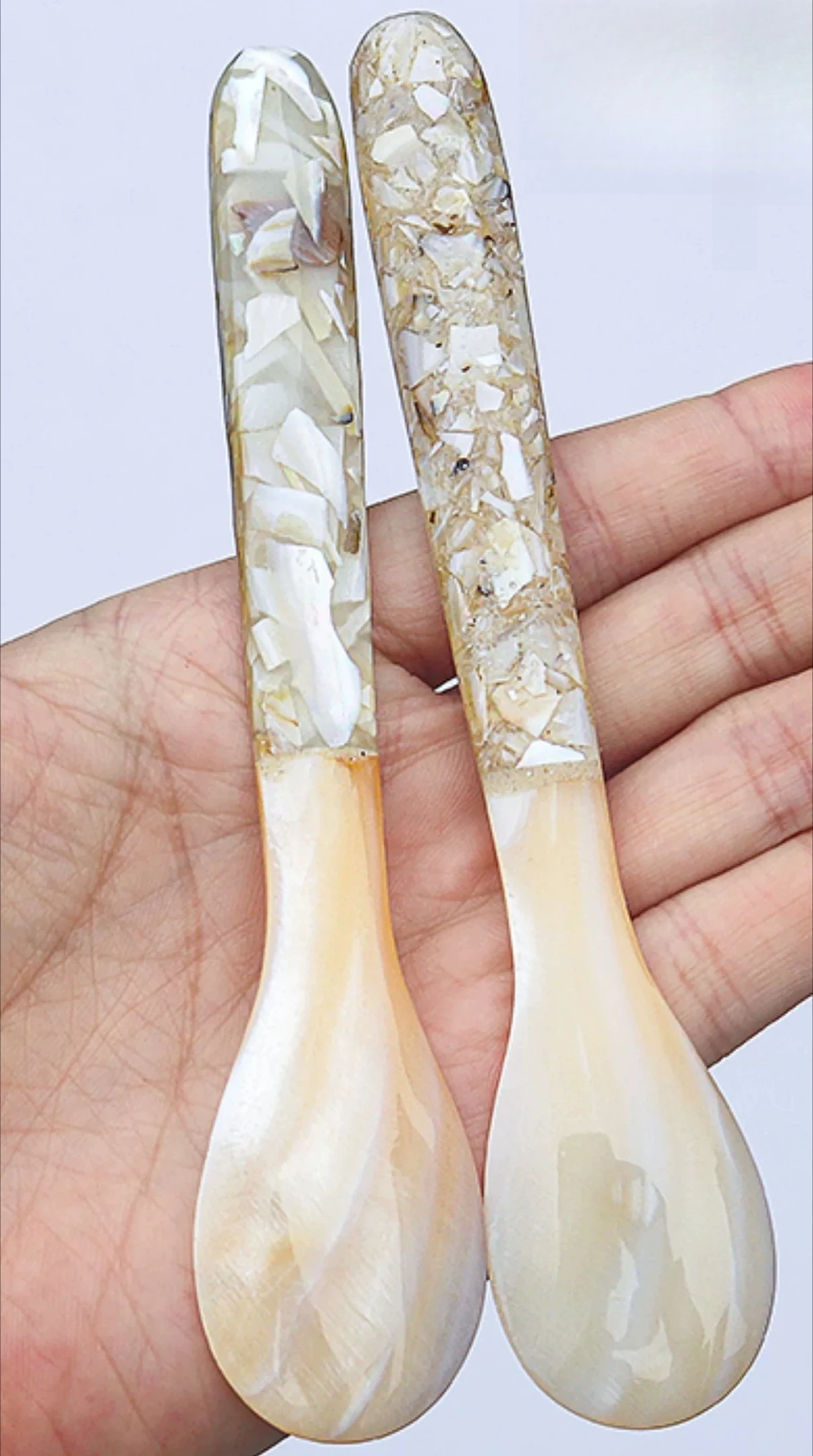 새로운 14cm 조개 스푼 천연 소라 꽃무늬 조개 스푼 샐러드 1개 디저트 커피 특수 식기류 창의적인 가정용 귀여운 스푼