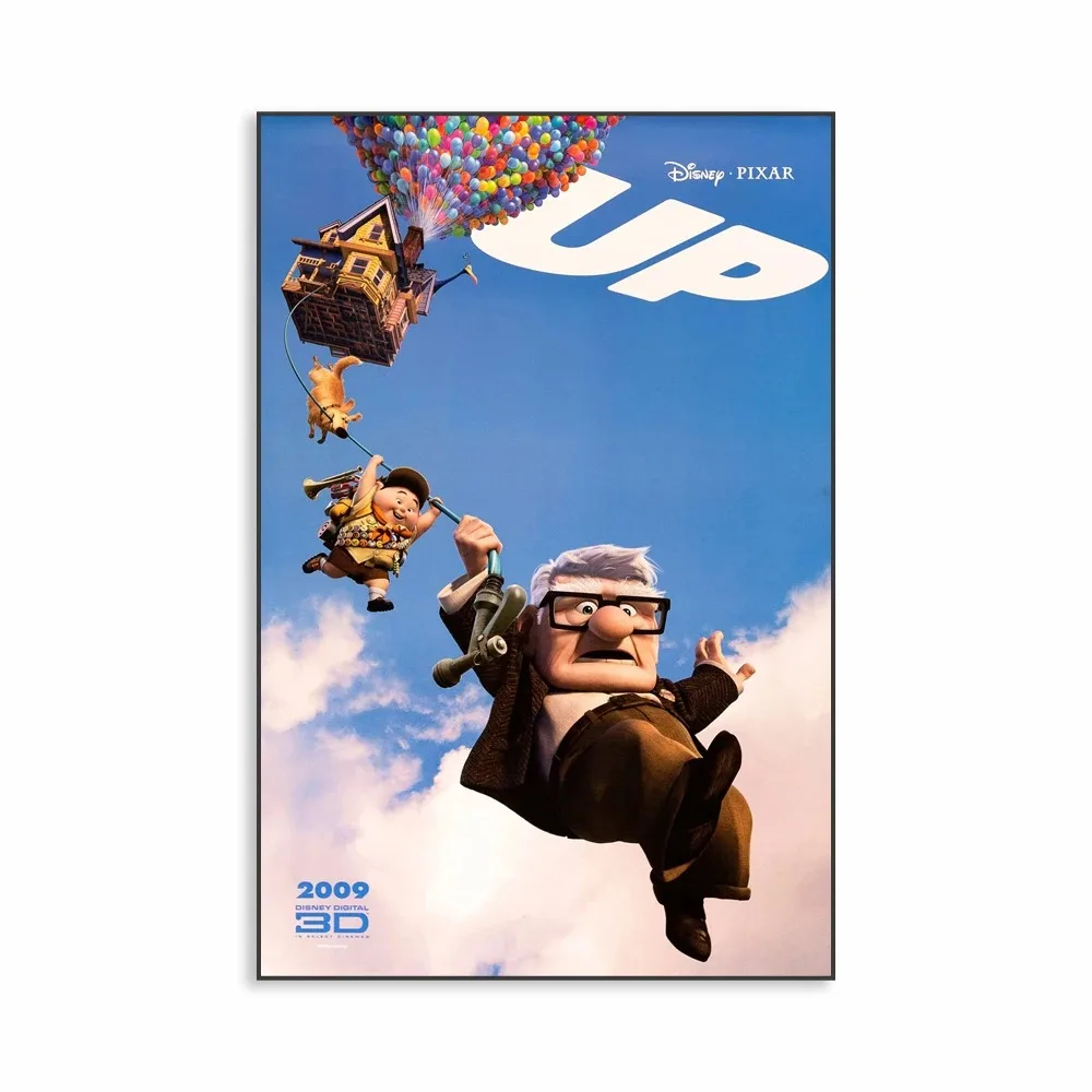thumbnail image 1 of Póster de la película de Disney La Sirenita, impresiones de la princesa Wall-E, película de dibujos animados elementales, pintura en lienzo, decoración de pared para guardería, 1 of 5