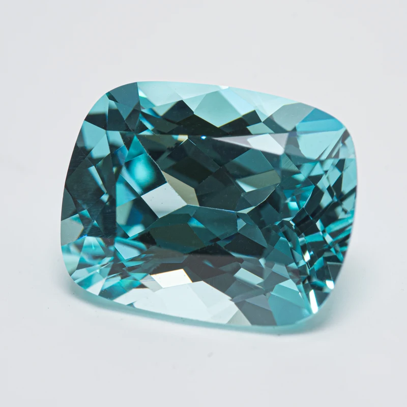Lab Grown Paraiba Cushion Cut Charms Gemstones Extremely Shiny Quality DIY Ring Necklace Earrings Main Materials AGL Certificate