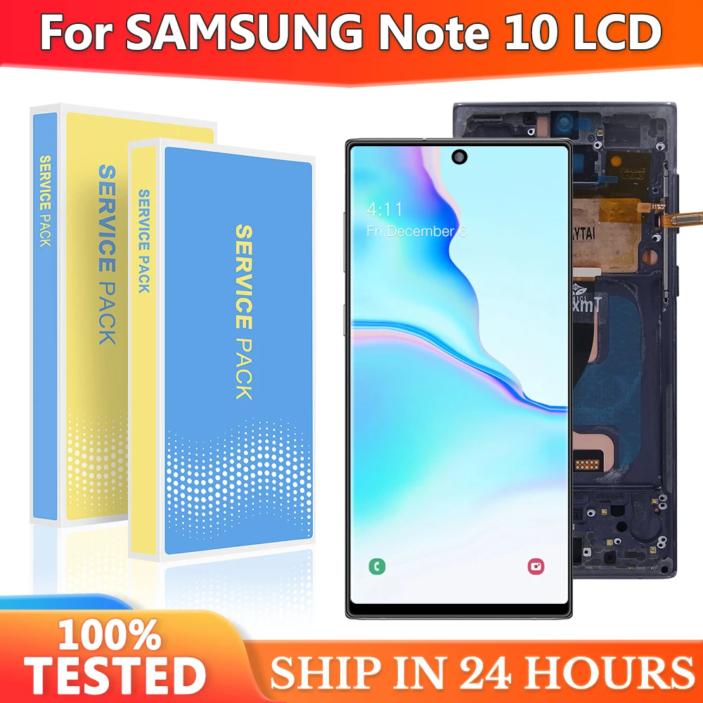 

Сменный дисплей для Samsung Note 10, для Samsung Note 10 N970 SM-N970F LCD с рамкой и сенсорным экраном