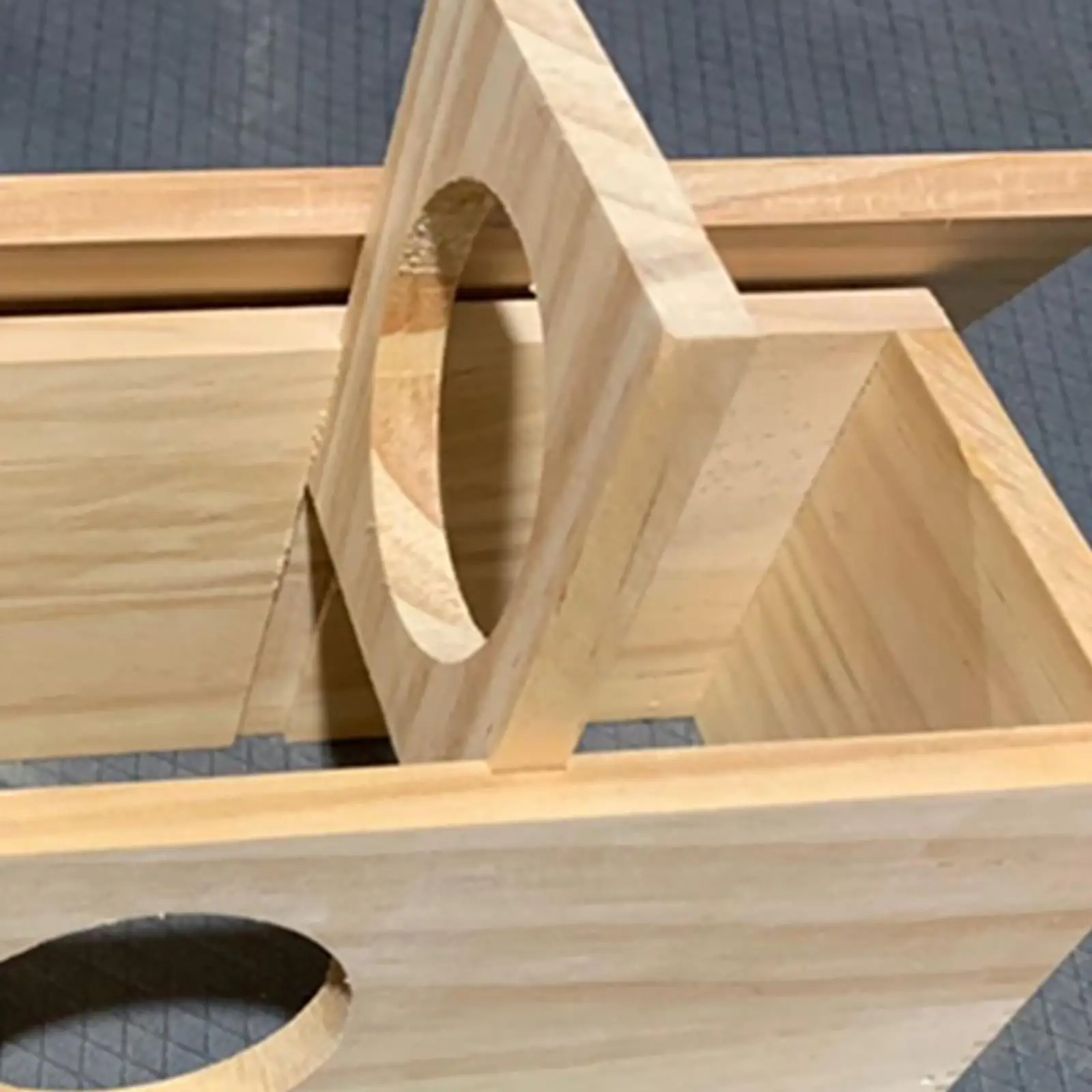 Hamster Wooden House, Wooden Hut, Small Pet Hideout Nesting Habitat for Small Animals