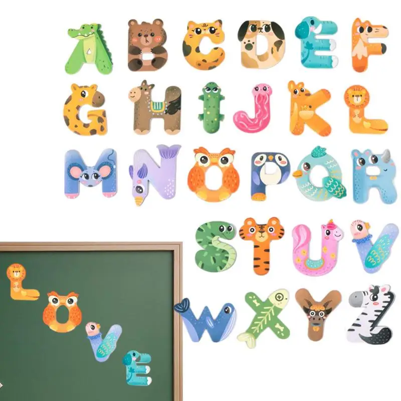 

Letter Magnets For Kids Cartoon Alphabet Fridge Magnets Colorful Magnetic Letters Educational Toys For Preschool Children