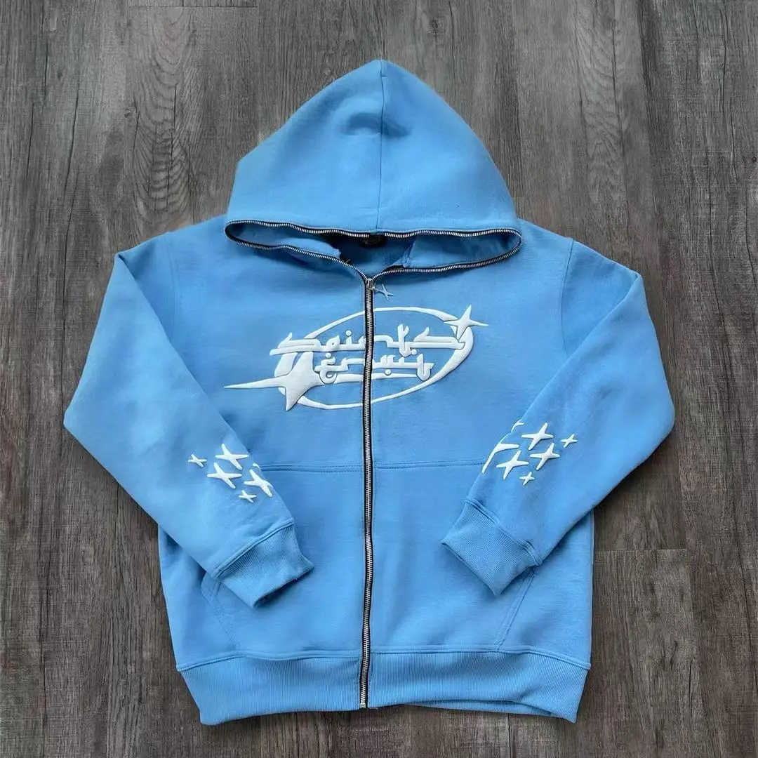 

New Products Lettere Print Hoodies Women European and American Y2K Sweatshirt Loose Zipper Sweater Cardigan Streetwear Jacket