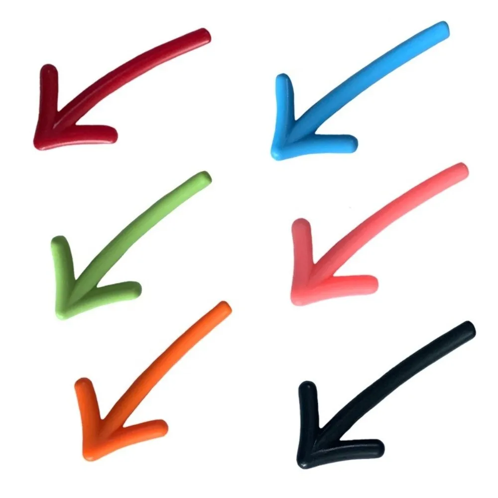6pcs 크리 에이 티브 3D 냉장고 자석 무작위 색상으로 쌓인 자석 화이트 보드 스티커 화살표 자석 스티커 홈