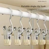 5 Pcs Portable Metal Hook Clip Multifunctional Clothespins Hat Storage Organizer Clip Boot Shoe Pant Wardrobe Cap Organizer 4