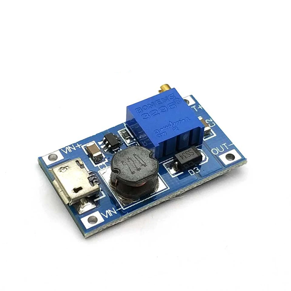 

2A boost board DC-DC boost module Wide voltage input 2 24V L 5912 28V adjustable 2577