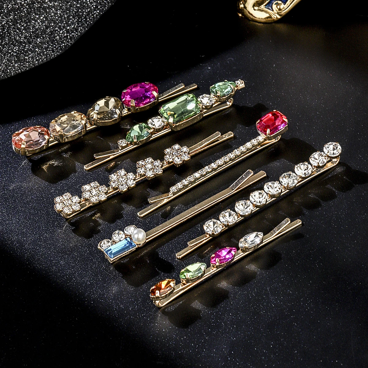 Schicke Haarspangen Mit Strass Für Damen – Handgefertigte Metall-Haarclips Für Festliche & Alltägliche Looks