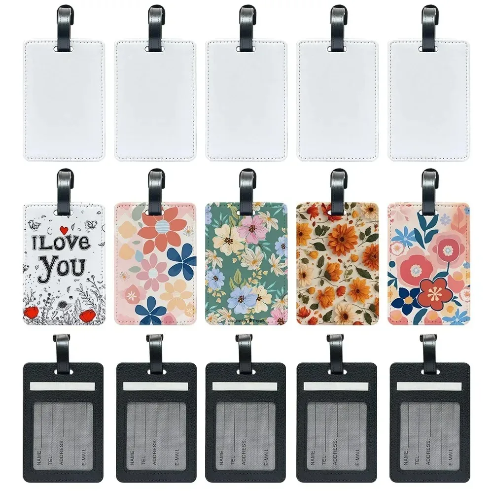 Personalisierte Foto-Leder-Gepäckanhänger, Farbenfrohe Muster-Boardingpass-Anhänger Reisezubehör Sinnvolles Geschenk für Freunde und Familie – Detail 9