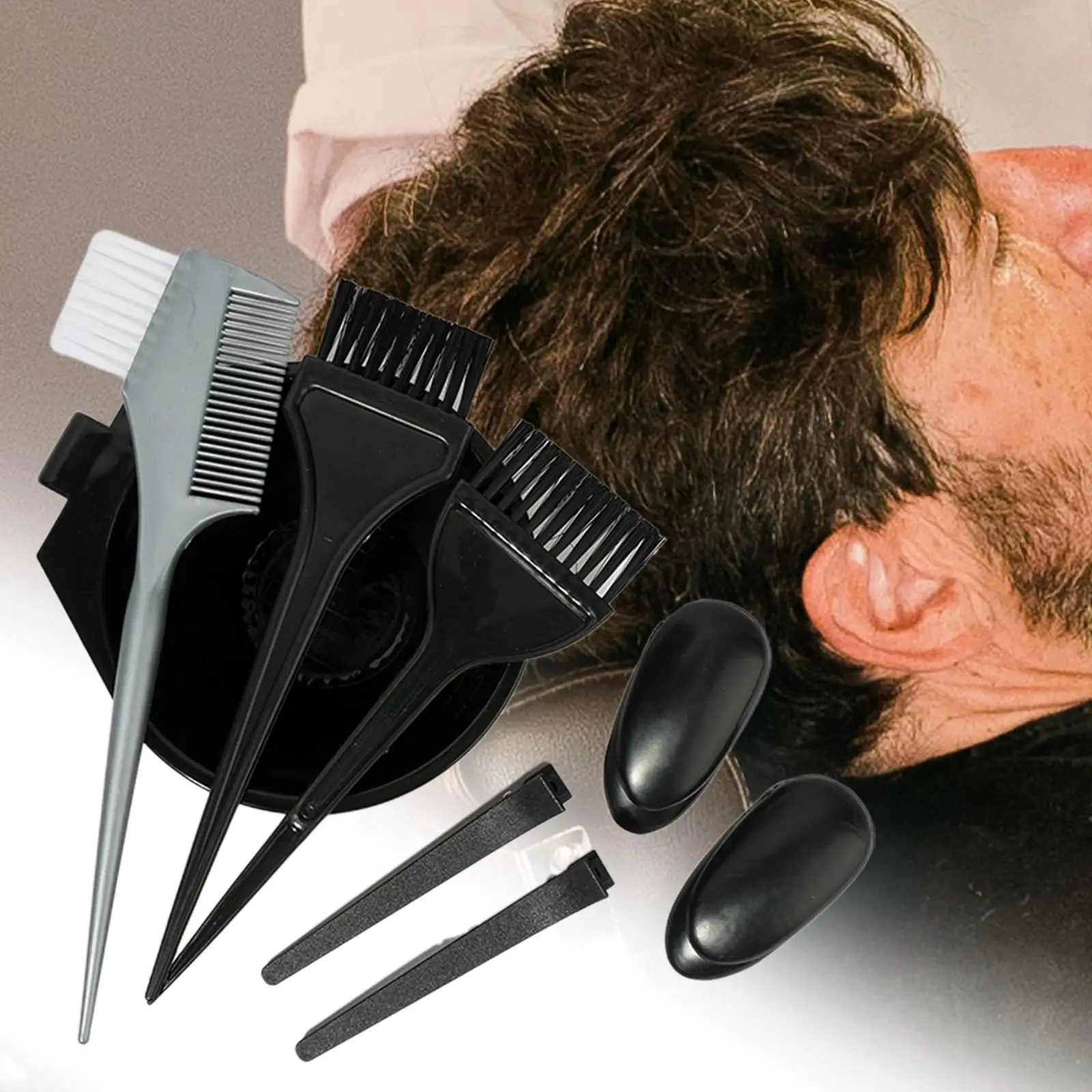 헤어 염색 브러쉬 및 볼 세트, 헤어 브러쉬, 살롱 헤어 염색, 클립 혼합