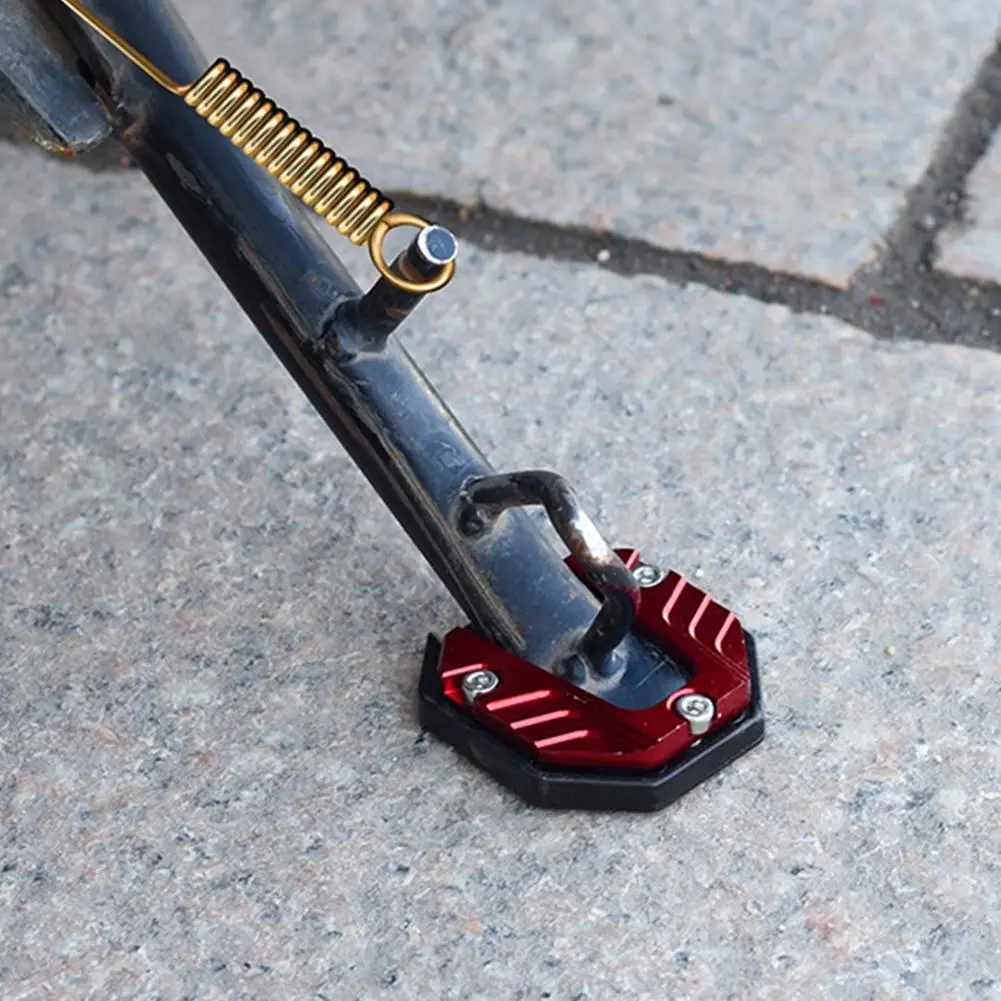 Aluminium-Legierung Motorrad-Seitenständer-Verlängerung Fußstütze Seitenständer-Erweiterung Fußplatte Stütze Motorrad-Zubehör – Detail 15