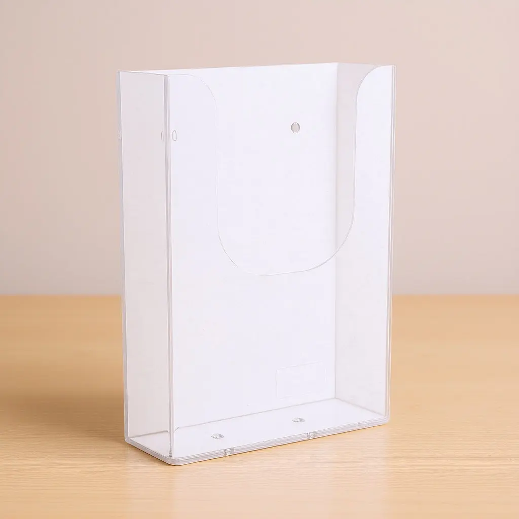 투명한 벽걸이형 파일 랙 경량 사무실 파일 정리함 문서 보관 디스플레이 스탠드 투명 브로셔 홀더