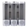 Shampoo and Conditioner Dispenser 3 Chamber Shower Soap Dispenser No Drill Shampoo Dispenser for Shower for Bathroom Hotel 6