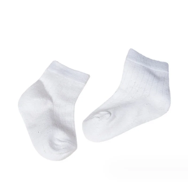 Calcetines blancos para bebés y niñas, 5 pares por lote, nuevos