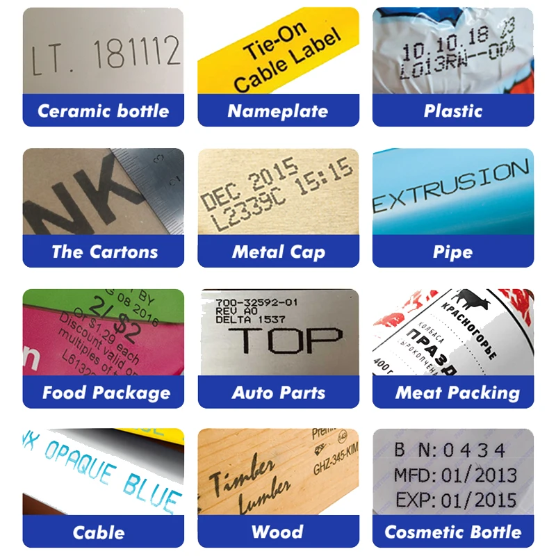 Compatível Cartucho de Tinta 600dpi 12.7 mm Impressora a Jato Tinta Portátil Rápido Seco Eco Solvente Cartucho de Tinta Peças Js12 2588 - Imagem 6