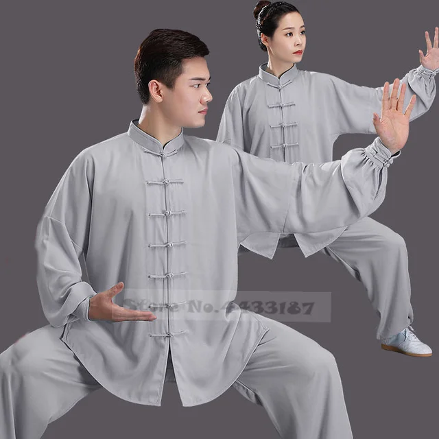 Abbigliamento Allentato Abito tradizionale cinese Tang Kung Fu Abbigliamento Retro Orientale Unisex Tai Chi Elastico in vita Viscose Loungewear 3XL 5