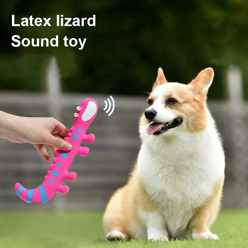 Dog Chew Toy Latex Lizard Squeaky Pet Toys For Small Medium Dogs Interactive Funny Dog Sounding Training Toy Pet Supplies 2