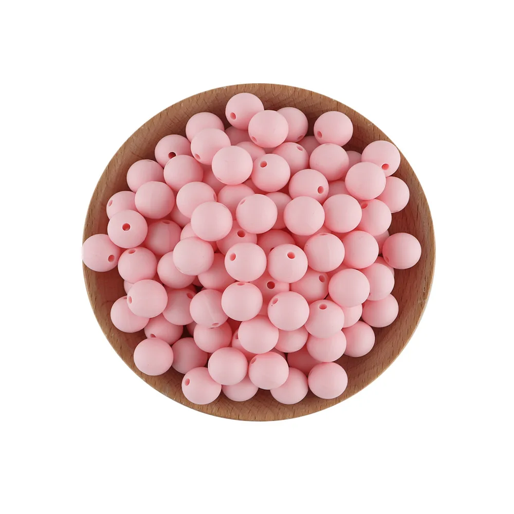 Silicone Round Beads for DIY Jewelry and Craft Projects - 20 Piece Set, 15mm